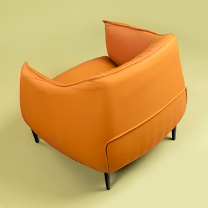 Aureate Accents Lounge Chair - Orange