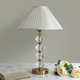 Dezire Textured Stainless Steel Crystal Lamp with Shade