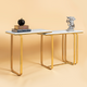 Enchanted Oasis Console Table For Living Room -  Gold (Stainless Steel)