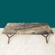 The Roman Rectangular Marble Coffee Table - ROSE GOLD (Stainless Steel) (Gray and white Stone)