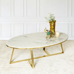 Oval Delight Centre table (STAINLESS STEEL)