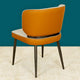 Silk Lotus Comfort Metal Dining Chair- Tan and Gray