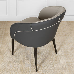 Harmonious Haven Metal Dining Chair - Gray