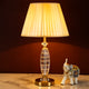 Crystal Cascade Table Lamp with Shade