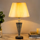 Fresco Stainless Steel Crystal Lamp with Shade