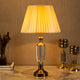Granada Decorative Base Stainless Steel Crystal Lamp with Shade