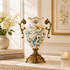Regalyn Accent Decorative Vase & Showpiece for Home & Item for Home Decoration  - Multicolor Flower & Birds