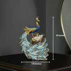 Peacock’s Glory Home Decoration Showpiece