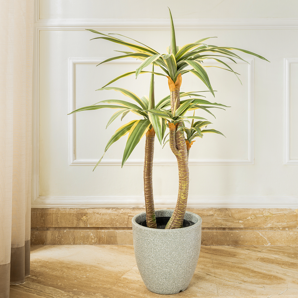 dracaena reflexa large Refreshing Aura Dracaena Reflexa Artificial Plant (3.5 Feet) (Natural – Dekor Company