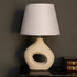 Midnight Shine Decorative Ceramic Desk Lamps - White