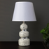 Quantum Light Decorative Ceramic Table Lamp for Desk - White