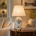 Illuminating Grace Ceramic Table Lamp for Study