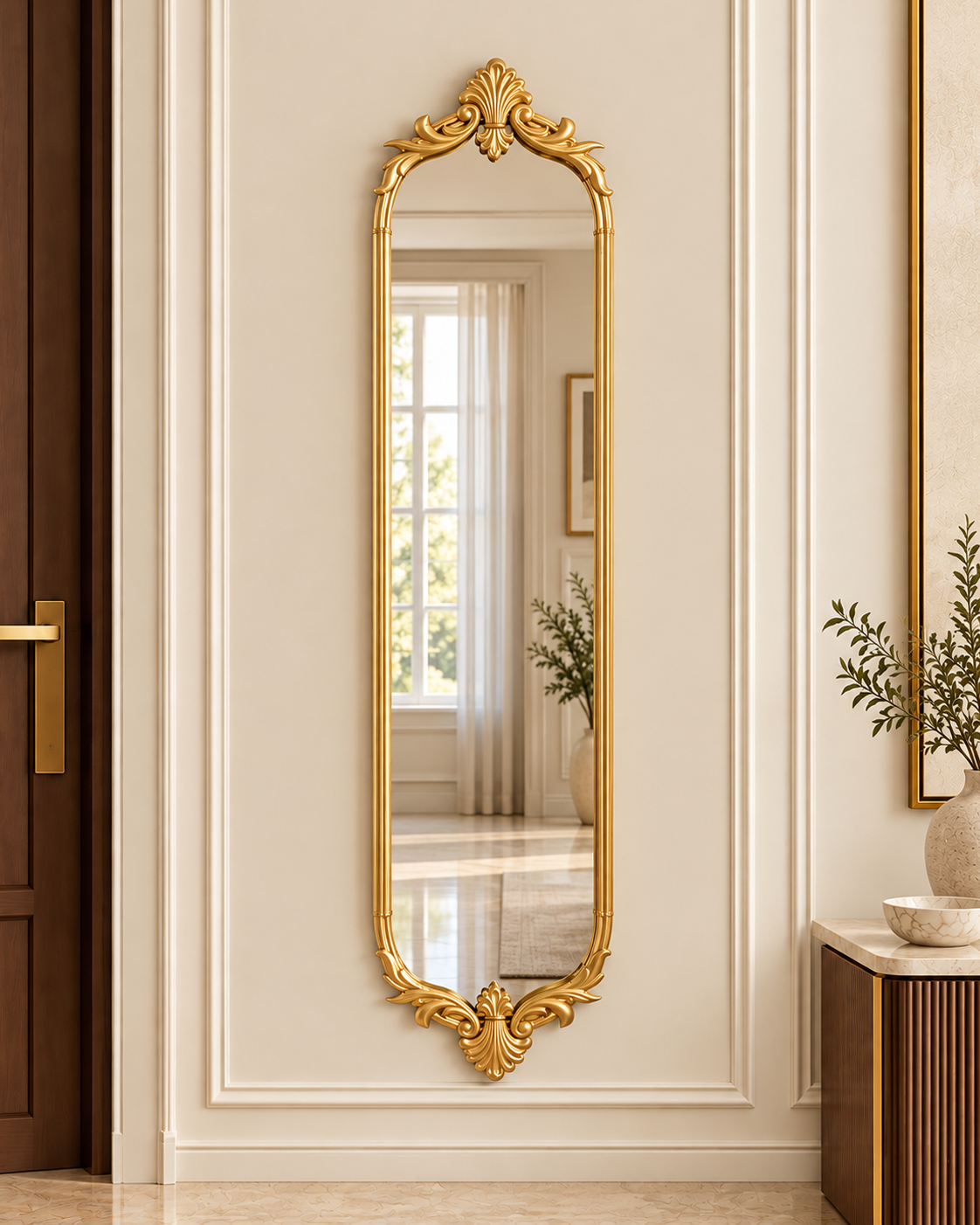 Majestic Reflection Designer Wall Mirror For Home & Wall Decoration Item