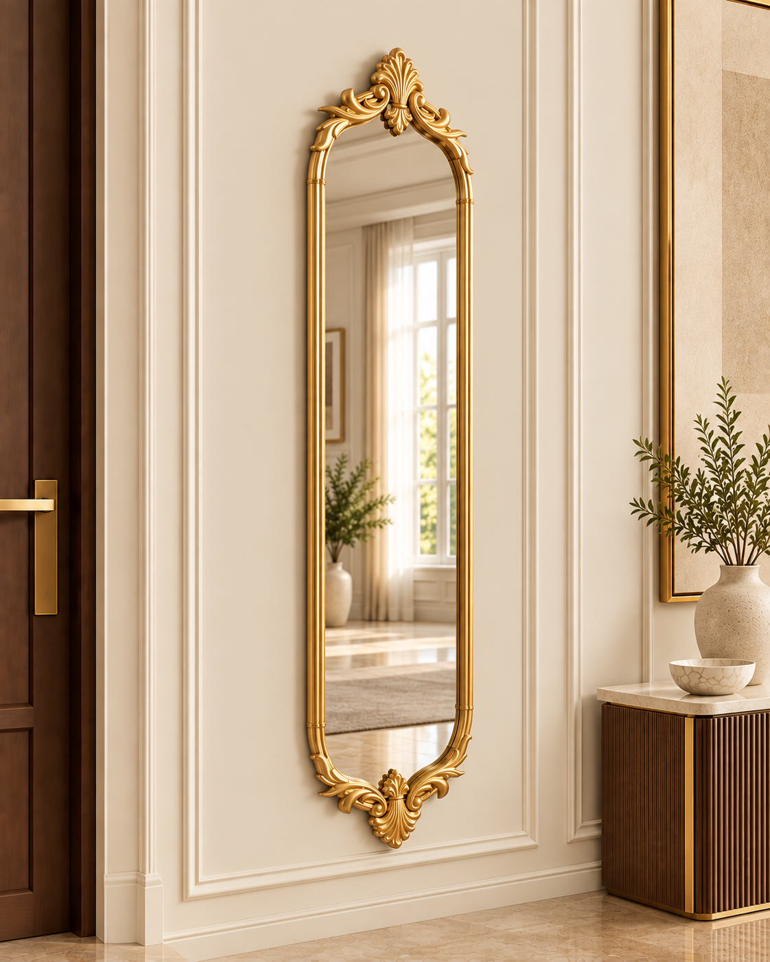 Majestic Reflection Designer Wall Mirror For Home & Wall Decoration Item