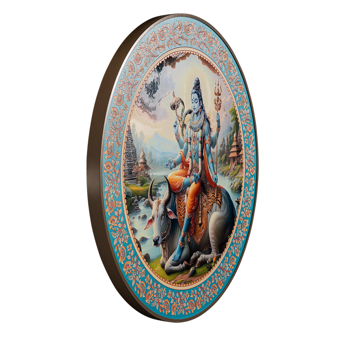 Lord Mahadev Painting With Nandi For Home