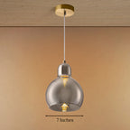 Lumera Globe Pendant Light For Living Room & Home Decoration item -  Grey