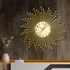 Shining Sun Metal Art Wall Clock