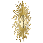 Shining Sun Metal Art Wall Clock