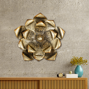 Gilded Harmony Metal Art for Wall - Big