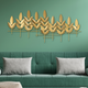 Luminous Leaf Metal Wall Art Panel