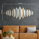 Sculptural Wave Metal Wall Art Panel