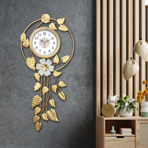 Illuminated Garden Metal Wall Art Clock