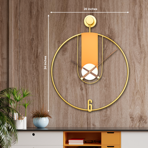Metallic Radiant Circle Wall Clock