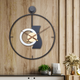 Metallic Spiral Circle Wall Clock