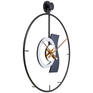 Metallic Spiral Circle Wall Clock