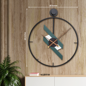 Circular Metal Infinity Wall Clock