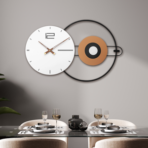 Lustrous Legacy Metal Wall Clock Panel