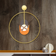 Circular Metal Orbit Metal Wall Art Clock