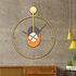 Circular Metal Orbit Metal Wall Art Clock