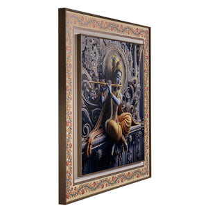 Murali Manohar The Lord Krishna Painting For Home  (Double Frame)