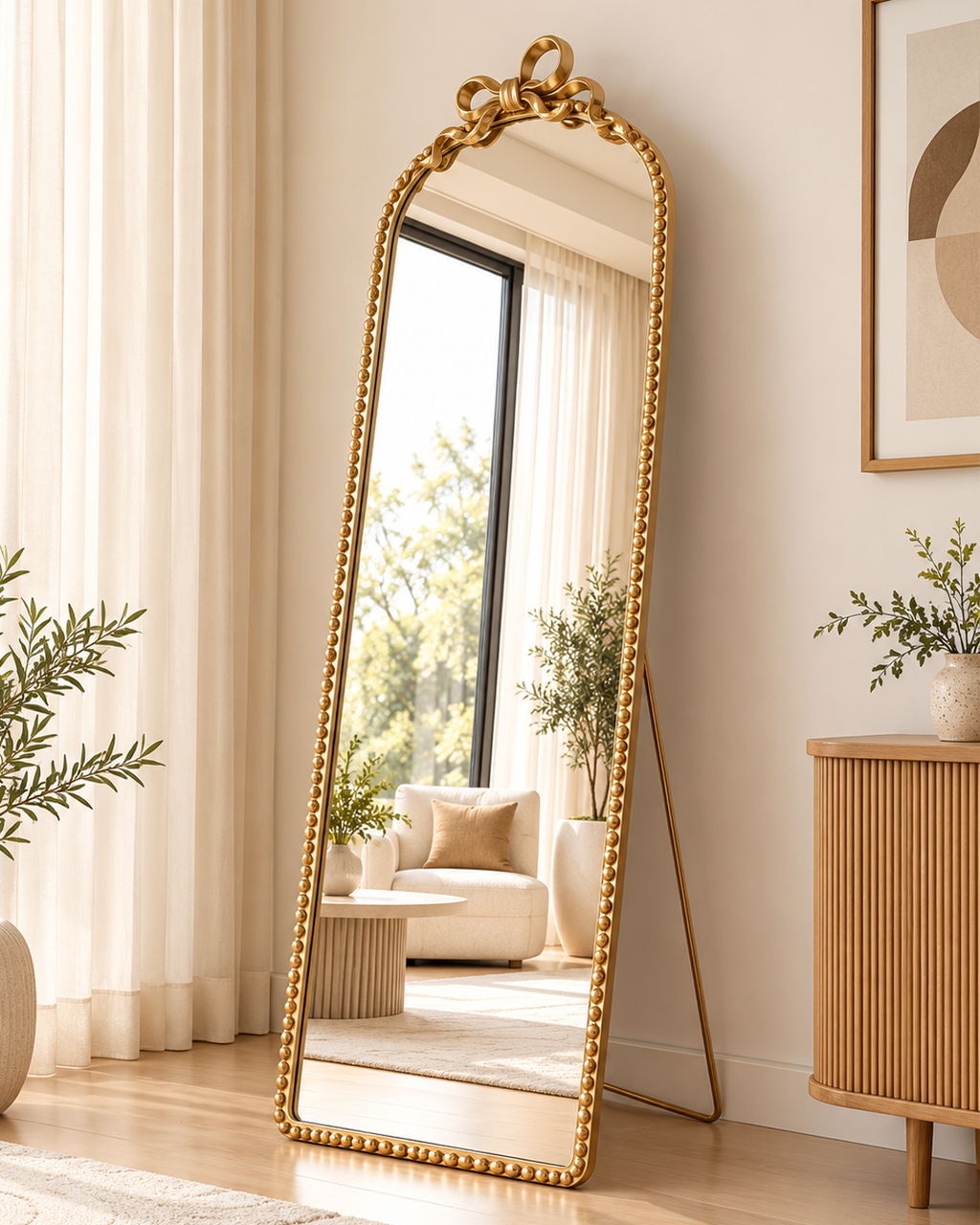 Regency Bow Designer Floor Mirror For Home & Home Decoration Item
