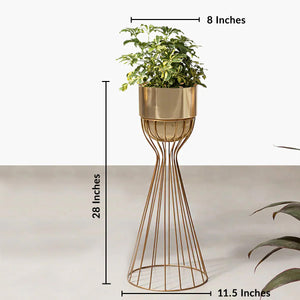 Artful Foliage Planters - Medium - Gold
