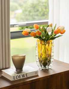 Molten Grove Handblown Glass Vase & Decorative showpiece