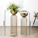 Urban Zen Planter (Gold Stand & Gold Pot) - Pair