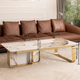 Posh Accent Coffee Table For Living Room (Stainless Steel)