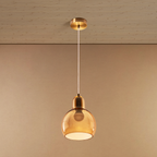 Lumera Globe Pendant Light For Living Room & Home Decoration item - Amber