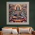 Radiance of Wealth The Goddess Laxmi Painting on Lotus for Home