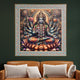 Radiance of Wealth The Goddess Laxmi Painting on Lotus for Home