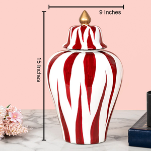 Ruby Wave Ceramic Vases & Decorative Showpiece - Big