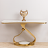 Aurelia Luxe Console Table For Home - Stainless Steel