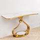 Aurelia Luxe Console Table For Home - Stainless Steel
