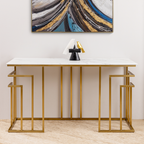 Zenith Grace Console Table For Home - Stainless Steel