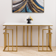 Zenith Grace Console Table For Home - Stainless Steel