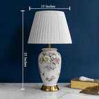 Illuminating Grace Ceramic Table Lamp for Study