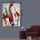 Expressionistic Flair Handpainted Wall Painting (With outer Floater Frame)