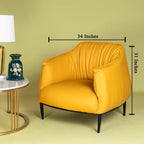 Aureate Accents Lounge Chair - Yellow